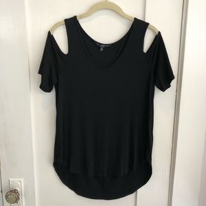 One Clothing Black Cold Shoulder Top